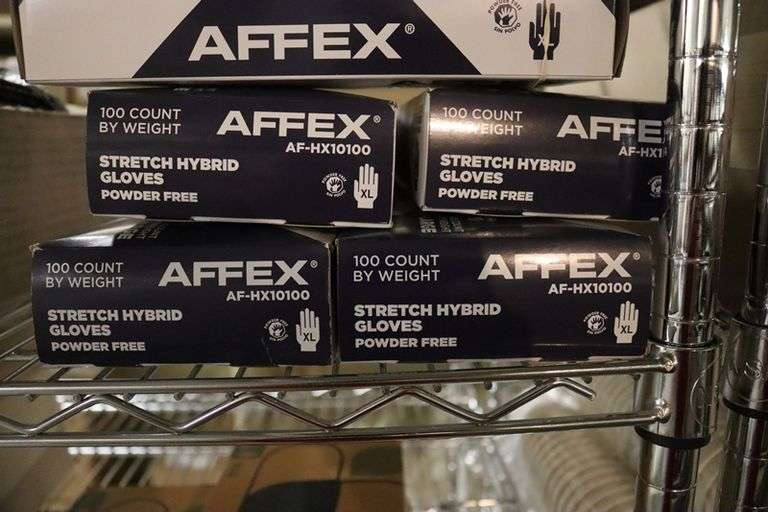 Times 9 - new Apex extra large powder free latex gloves