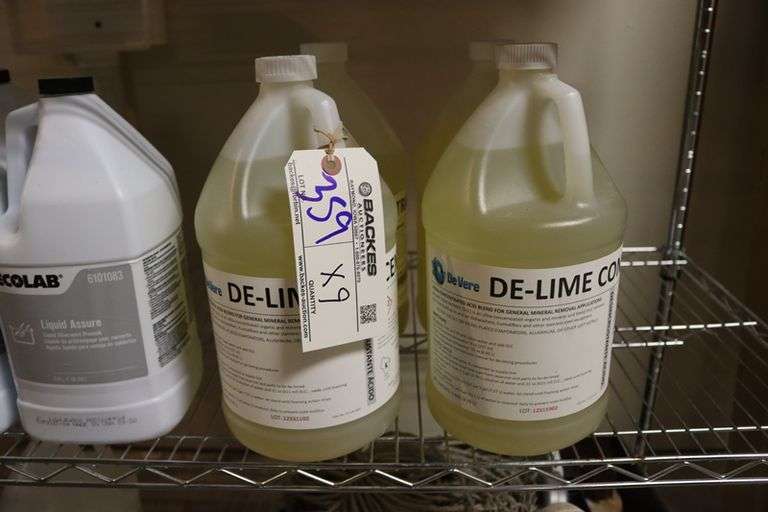 Times 9 - gallons of cleaners - Rinse Right - Liquid Assure and Delimer