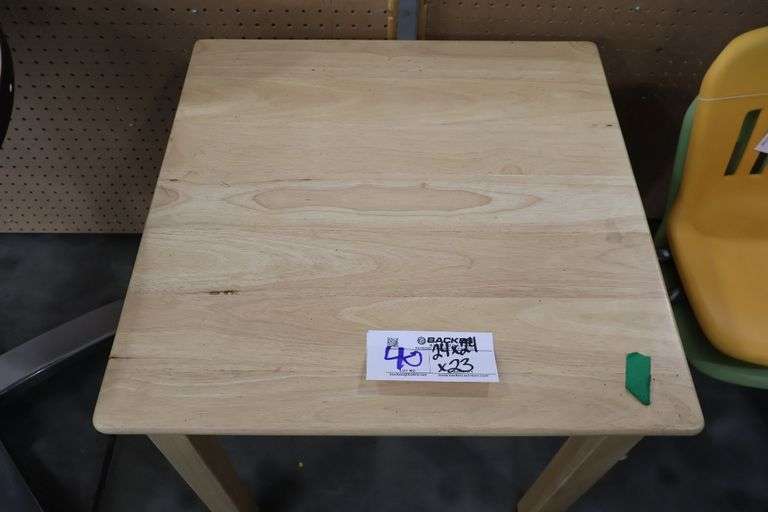 24" x 24" x 23" tall maple wood child's table