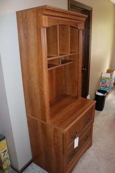 30" x 72" wood framed wall cabinet - nice