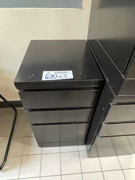 Times 3 - 3 drawer office cabinets