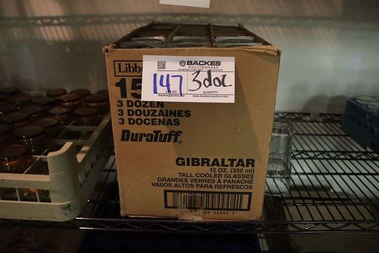 Case of 36 Gibraltar 12 oz glasses
