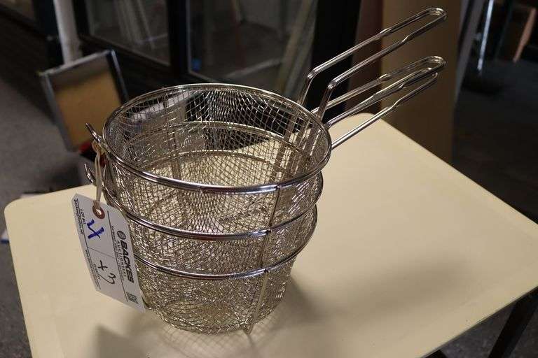 Times 3 - Supera FCB-9 wire fryer baskets