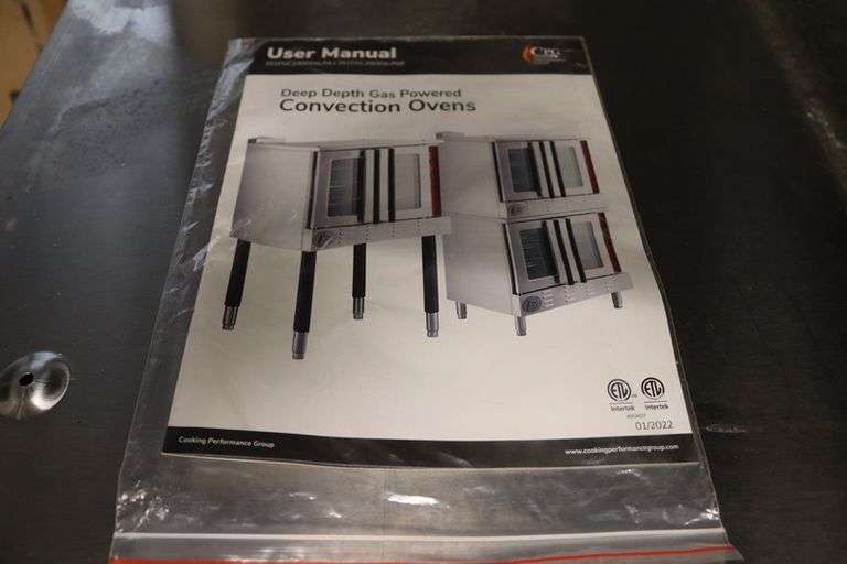 CPG gas powered convention oven - great condition