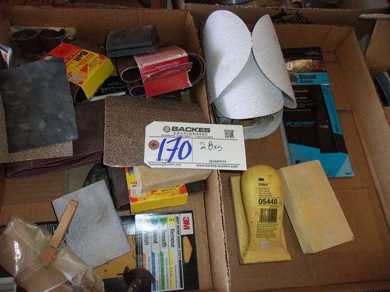 2 boxes of sandpaper