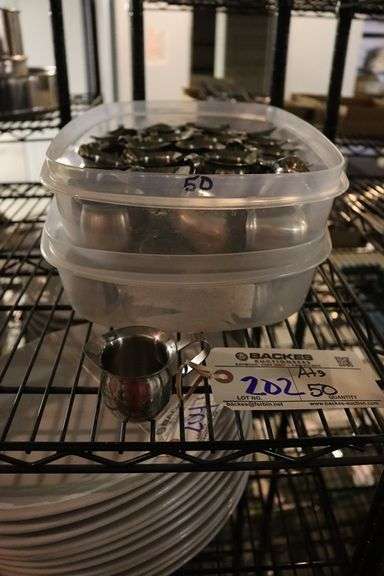 All to go - 50 stainless 3 oz creamer bells