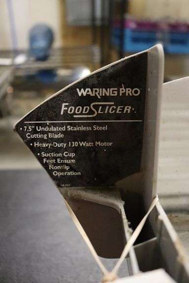 Waring Pro food slicer - 7 1/2" need cleaned