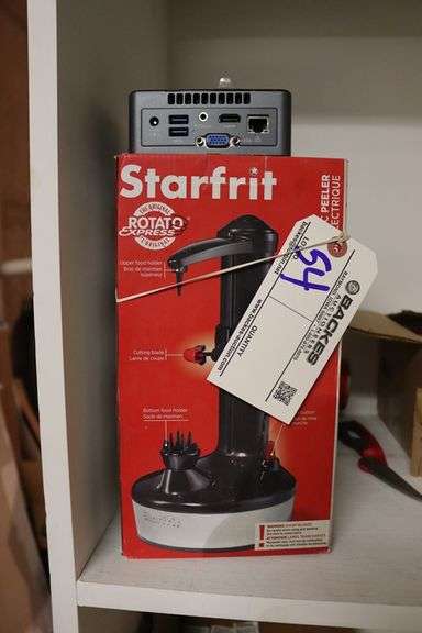 All to go - Starfrit electric potato peeler - assorted inventory