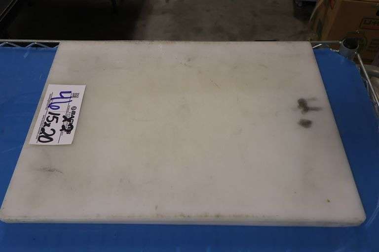 Times 2 - 15" x 20" White poly cutting boards