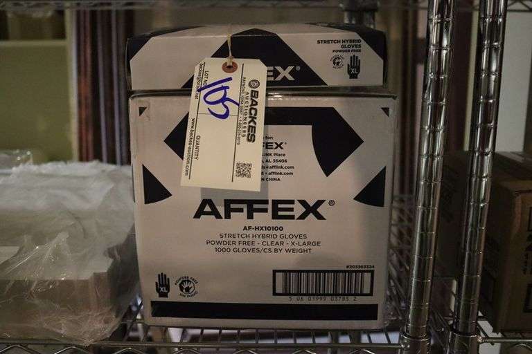Full case AFFEX model AF-HX 10100 stretch hybrid XL flex gloves