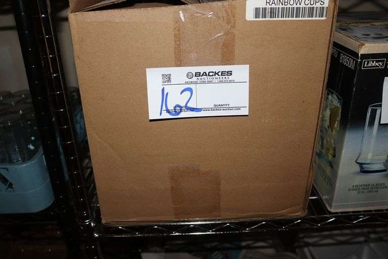 Full case of Rainbow plastic cups