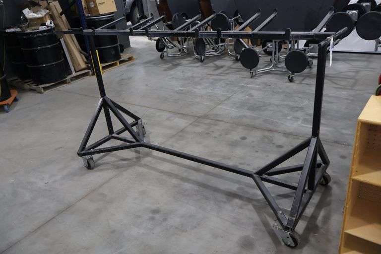 32" x 80" metal framed portable heavy duty rack