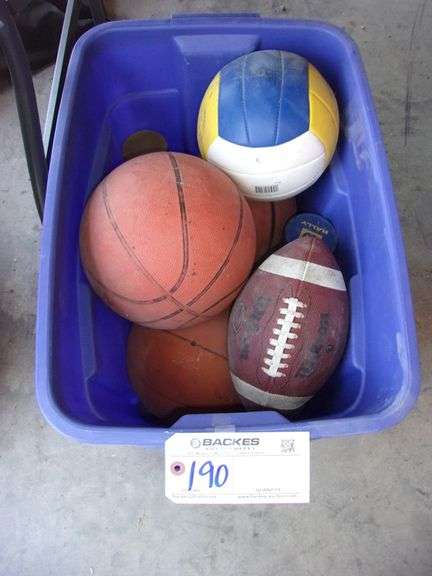 Tote of balls