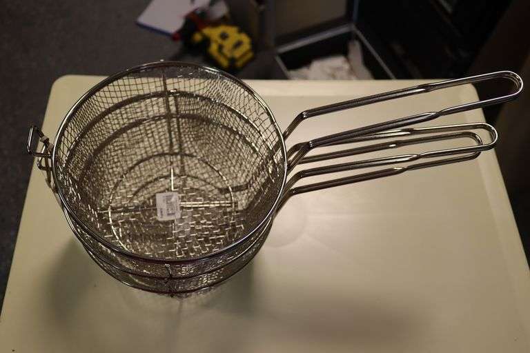 Times 3 - Supera FCB-9 wire fryer baskets