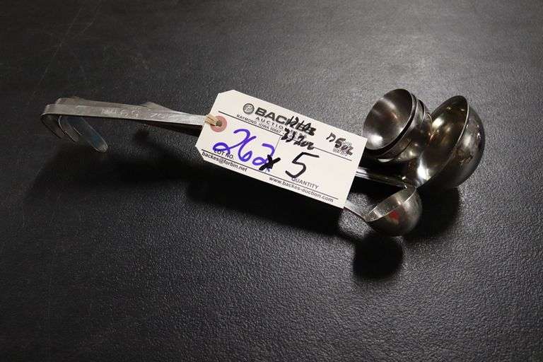 Times 5 - assorted sized ladles