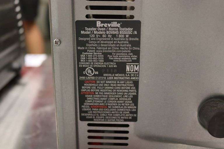 Breville counter top oven