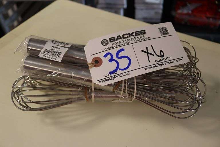 Times 6 - Pinch WWP-10 stainless 10" whips