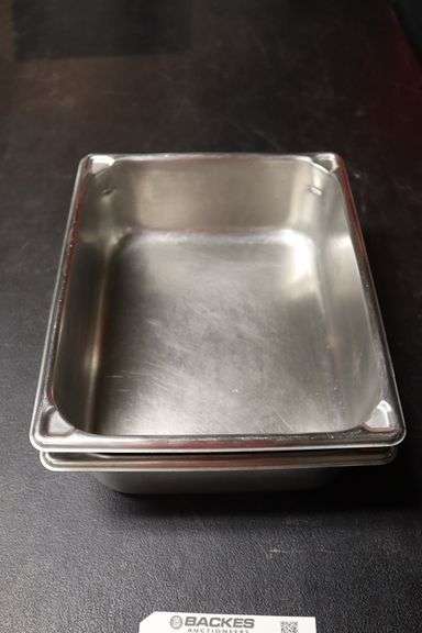 Times 2 - 1/2 x 4 stainless insets with no lids