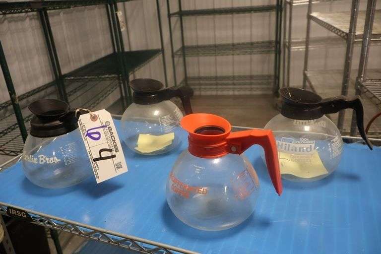 All to go - (4) Glass coffee pots