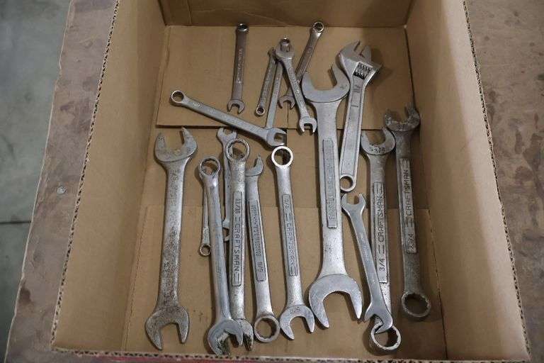 Box to go - Assorted SAE wrenches - some are Craftsman
