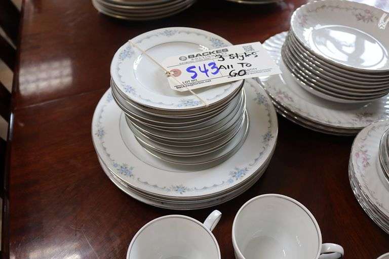 All to go - 3 styles of assorted fine China