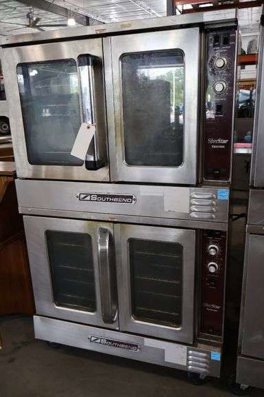 Stack of Southbend Silver Star Series gas portable convection ovens