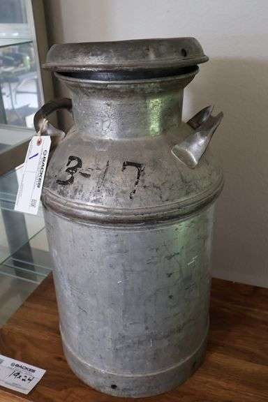 24" stainless milk can - Located upstairs
