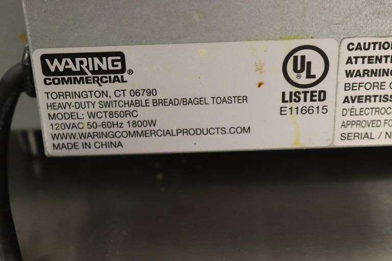 Waring heavy duty toaster - model WCT850RC