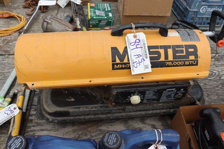 Master 75,000 Btu bullet heater - AS IS
