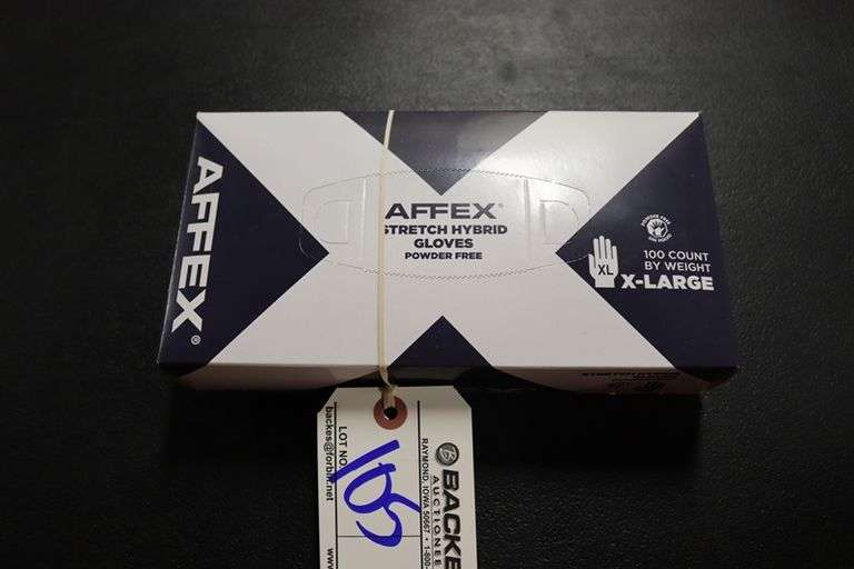 Full case AFFEX model AF-HX 10100 stretch hybrid XL flex gloves