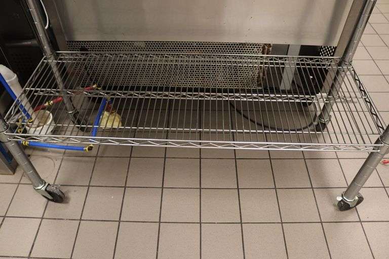24" x 50" stainless Metro style table