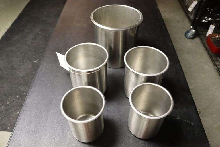 All to go - 5 stainless bain marries (set of 3 plus 2)