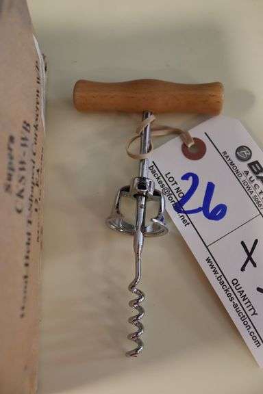 Times 3 cases of 12 per case - Supera hand held T shape cork screws with bell