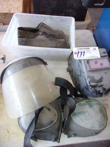 Helmet, shield, knee pads and more