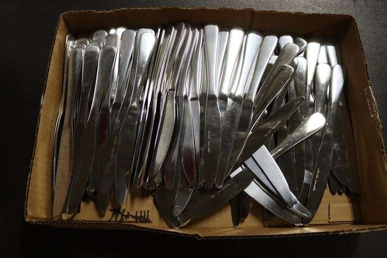 Times 10 dozen - heavy duty knives - matches forks