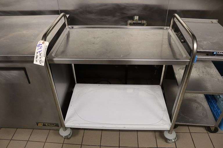 20" x 32" stainless portable cart