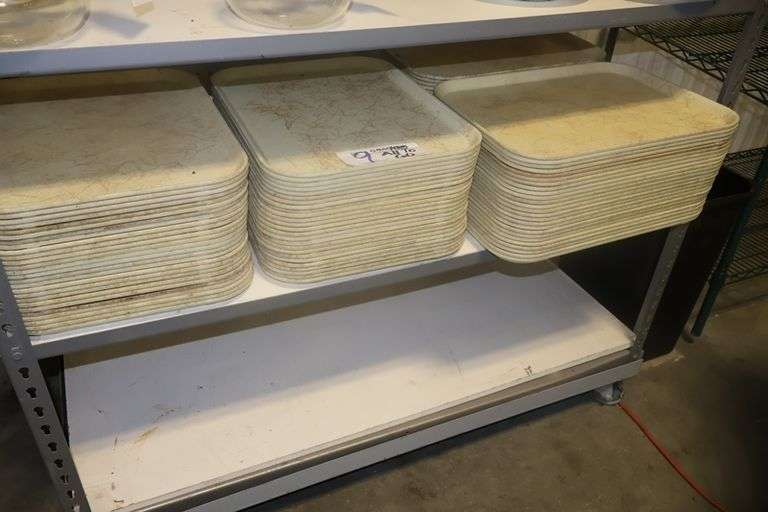 All to go - (102) 14" x 18" Plastic food serving trays