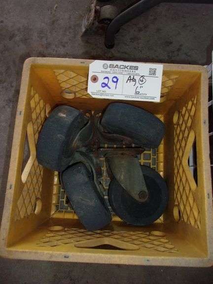 Set of 4 6" heavy swivel casters