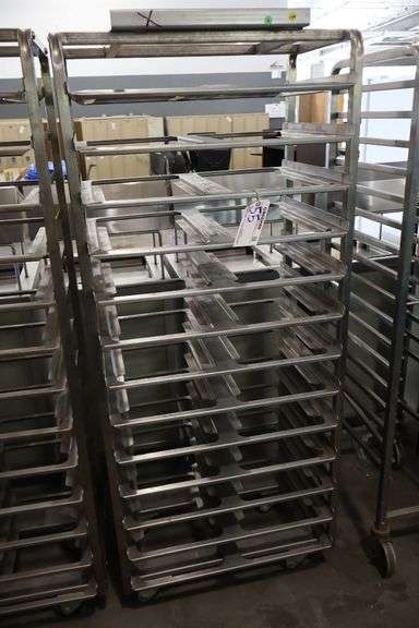 13 rail stainless roll in baking rack