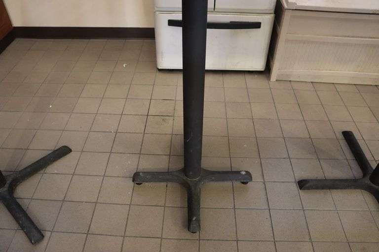 Times 3 - 36" x 36" stand up bar tables with dura edge