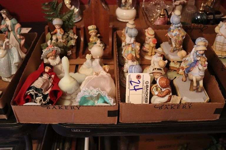 All to go - 2 boxes of figurines - mainly Holly Hobbie and others