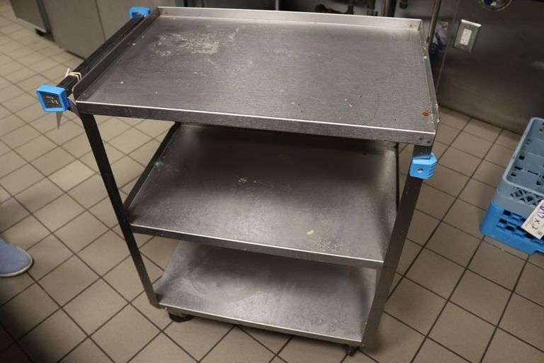 Lakeside 16" x 24" stainless bussing cart