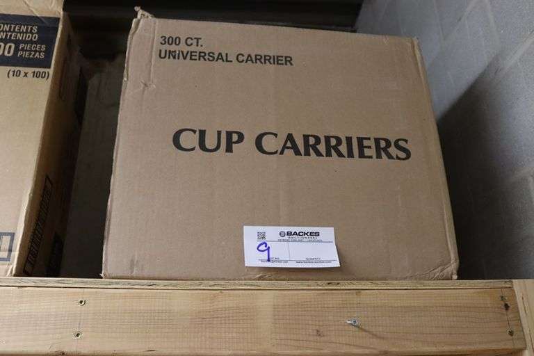 Case of cup carriers