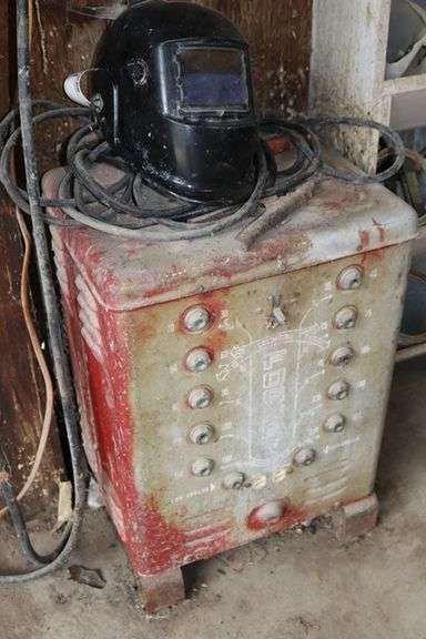 Forney electric stick welder with helmet & leads