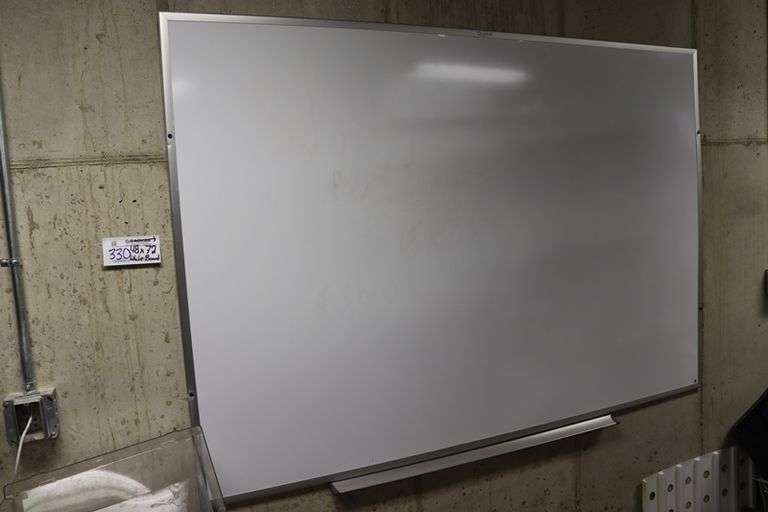 48" x 72" white wall mount marking board