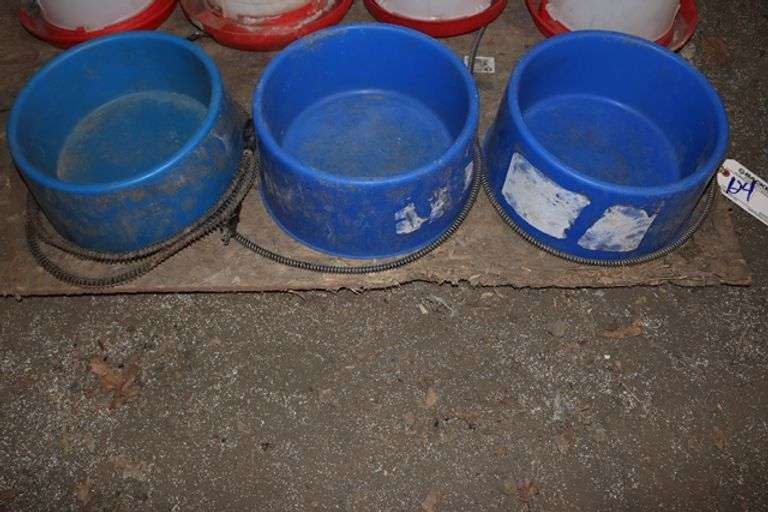 All to go - 3 electric heated water bowls