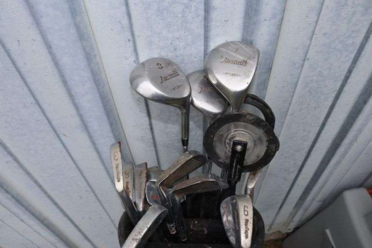 Golf clubs with bag