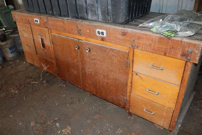 30" x 96" heavy duty wood work bench