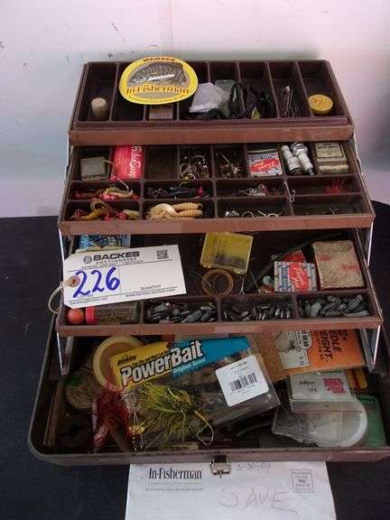 Tackle box and contents