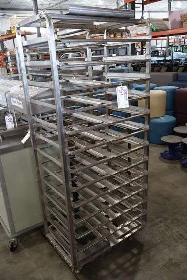 13 rail stainless roll in baking rack